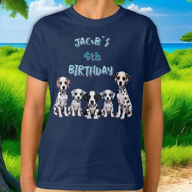 Child Dalmatian Dog Birthday Party T-Shirt (Creator Uploaded)