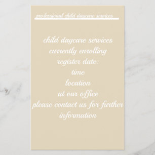 Child Daycare Services Flyer