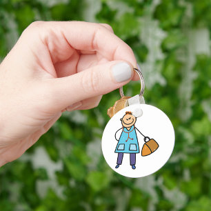 Child Doctor Kids Medical Character Key Ring