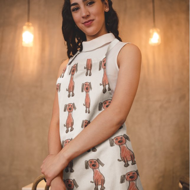 Child Drawing Kid's Art Personalised  Apron (Creator Uploaded)