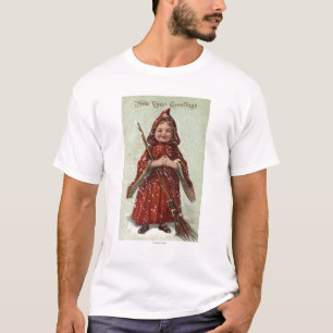Child Dressed in Red Cloak T-Shirt