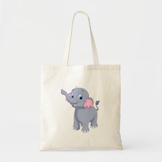 Child elephant  tote bag (Front)