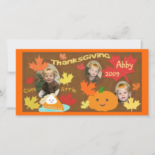 Child / Family Thanksgiving  Photo Card