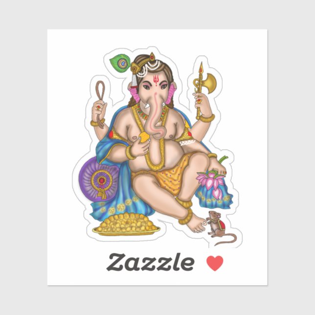 Child Ganesha Sticker  (Sheet)