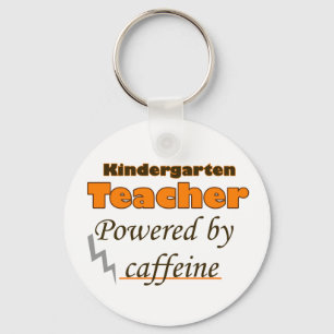 Child gardens Teacher Powered by caffeine Key Ring
