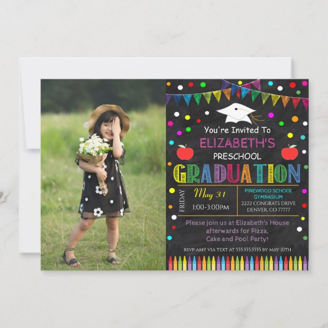 Child Graduation Party Invitation (Front)