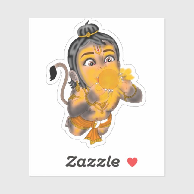 Child Hanuman Stickers (Sheet)