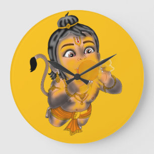 Child Hanuman Wall Clock