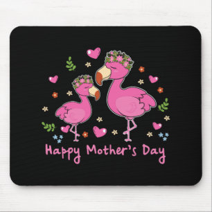 Child Happy Mothers Day Flamingo Bird Graphic Cute Mouse Pad