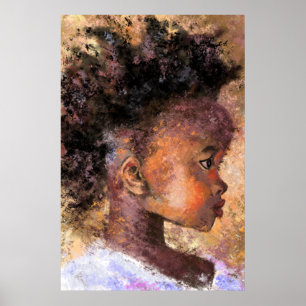 Child Hope Look - Peace - Save Kids - Art Painting Poster