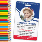 Child Identification Personalised Modern Photo ID