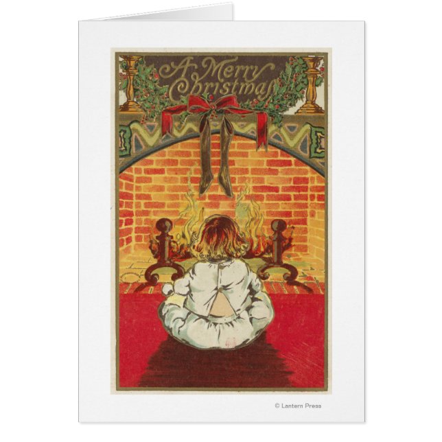 Child in Front of Fireplace (Front)