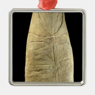 Child in swaddling clothes metal tree decoration