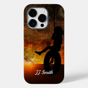 Child In Tire Swing Cell Phone Case