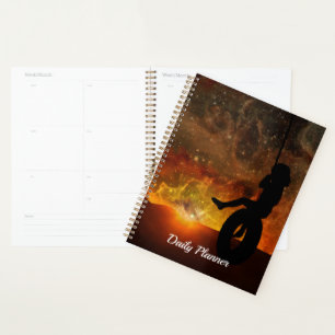 Child In Tire Swing Daily Planner