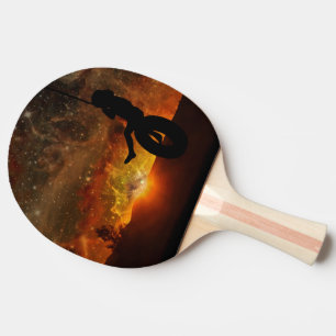 Child In Tire Swing Ping Pong Paddle