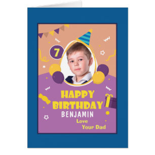 Child Kid Photo Happy Birthday Personalise Card