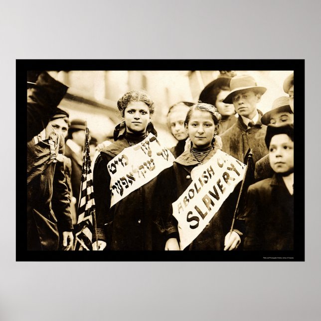 Child Labour Protest in New York City 1909 Poster (Front)