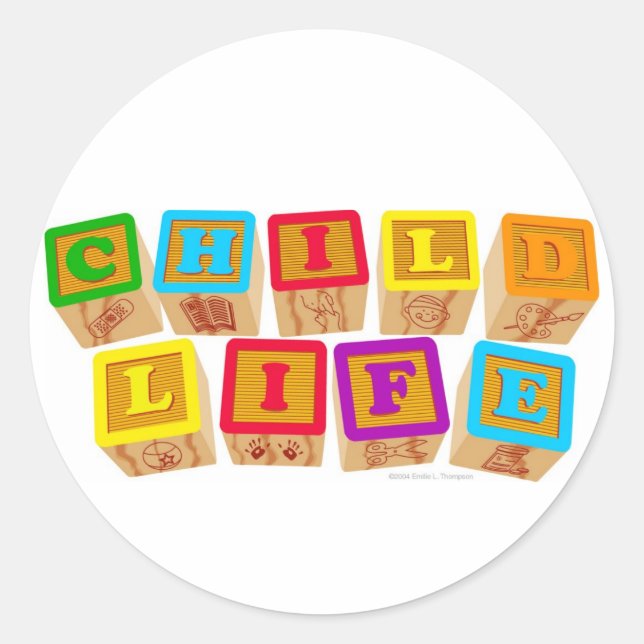 Child Life Blocks Stickers (Front)