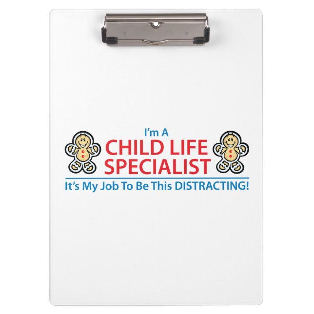 Child Life Specialist Distracting Clipboard (Front)