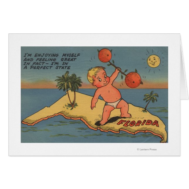 Child Lifting Barbell of Oranges (Front Horizontal)