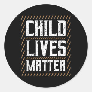 Child Lives Child Awareness Month Classic Round Sticker