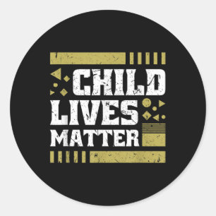 Child Lives Support Awareness Gift Classic Round Sticker