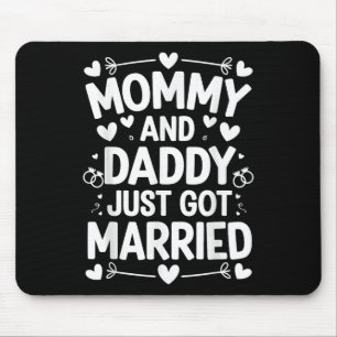 Child Marriage Wedding Bride Groom Mummy And Daddy Mouse Pad