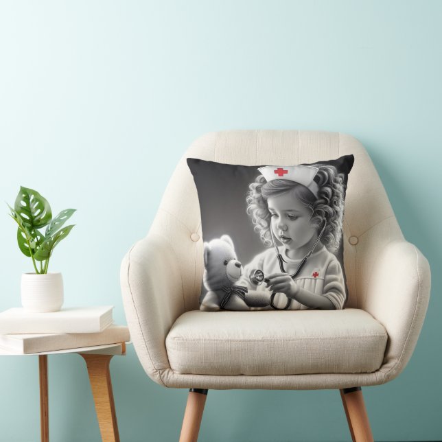 Child Nurse With Teddy Bear Cushion (Chair)