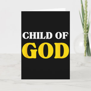Child Of God, Beloved Blessed, Christian Faith Card