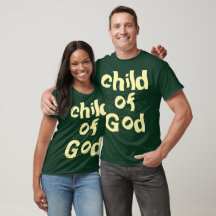 Child of God Bible Quote Green