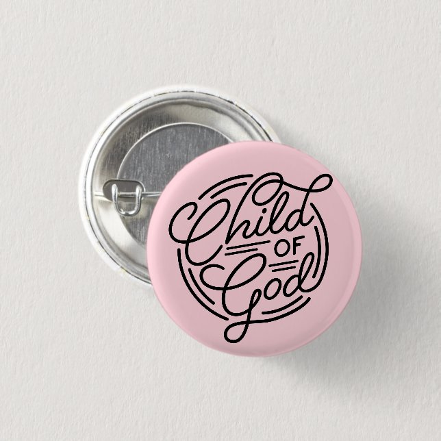 Child Of God Button Pin Badge Accessory (Front & Back)