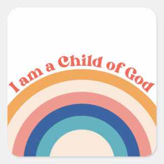 Child of God Christian Stickers | Rainbow