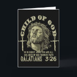 Child Of God Galatians 3_26 Bible Verse Christian Card<br><div class="desc">Child Of God Galatians 3_26 Bible Verse Christian Faith</div>