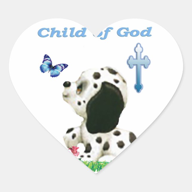 Child of God Heart Sticker (Front)