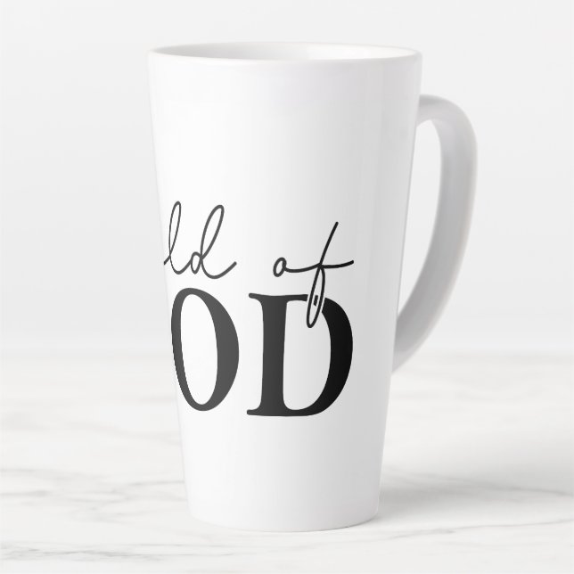 Child of God Latte Mug (Right Angle)