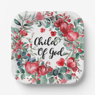 Child Of God Paper Plate