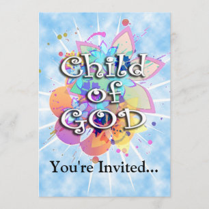 Child of God, Pastel Invitation