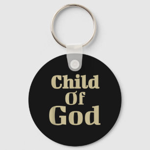 Child Of God Retro Jesus Religious Christian Bible Key Ring