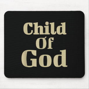 Child Of God Retro Jesus Religious Christian Bible Mouse Pad