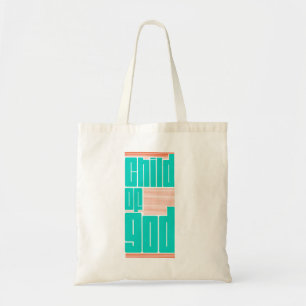 Child of God Retro Vintage Christian Inspirational Tote Bag