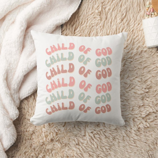 Child of God Retro Waves Cushion (Blanket)