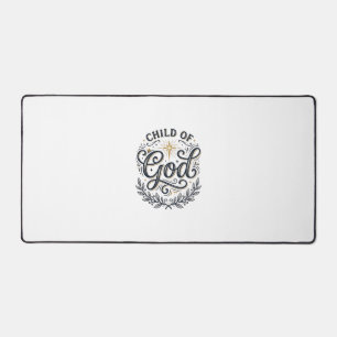 Child Of God Vintage Engraving Shirt Design_1 Desk Mat