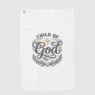 Child Of God Vintage Engraving Shirt Design_1 Golf Towel