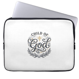 Child Of God Vintage Engraving Shirt Design_1 Laptop Sleeve