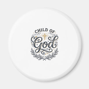 Child Of God Vintage Engraving Shirt Design_1 Magnet