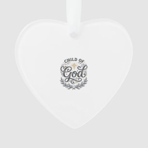Child Of God Vintage Engraving Shirt Design_1 Ornament