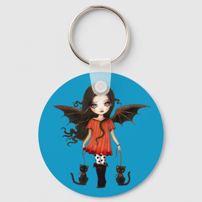 Child of Halloween Cute Vampire Keychain (Front)
