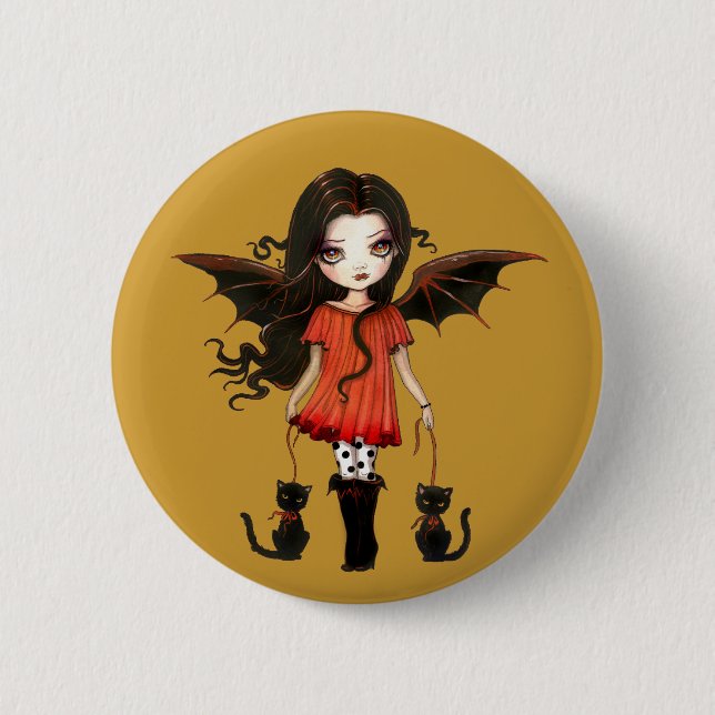 Child of Halloween Little Vampire Button (Front)