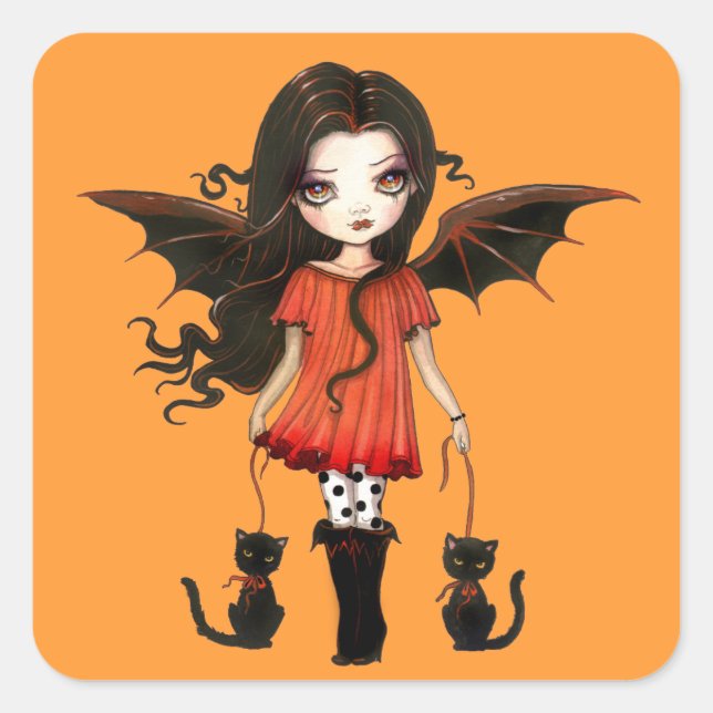 Child of Halloween Little Vampire Stickers (Front)